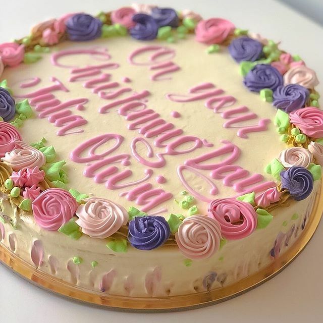 Christening Cake in Buttercream